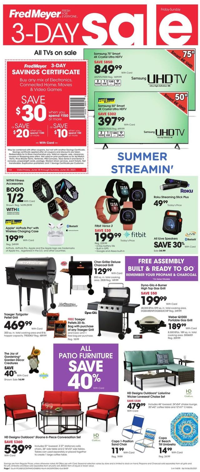 Fred Meyer Ad from 06/18/2021