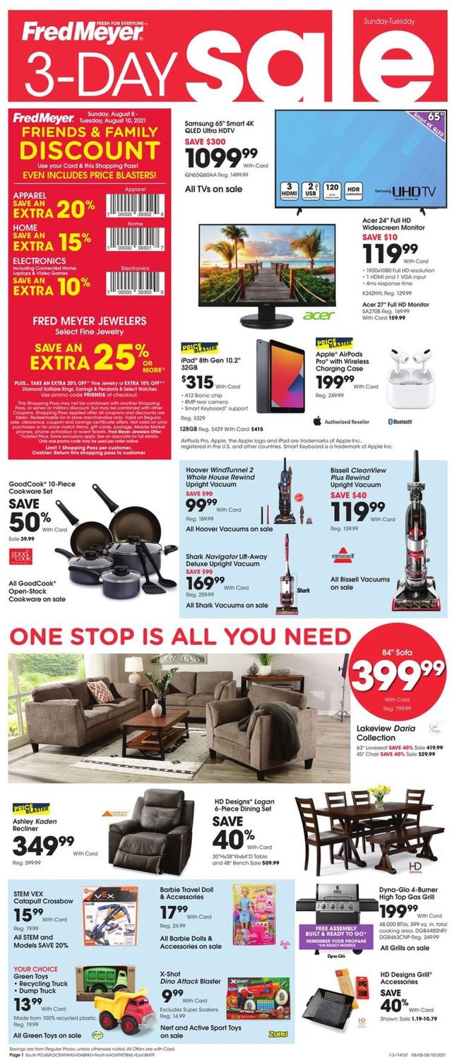 Fred Meyer Ad from 08/08/2021