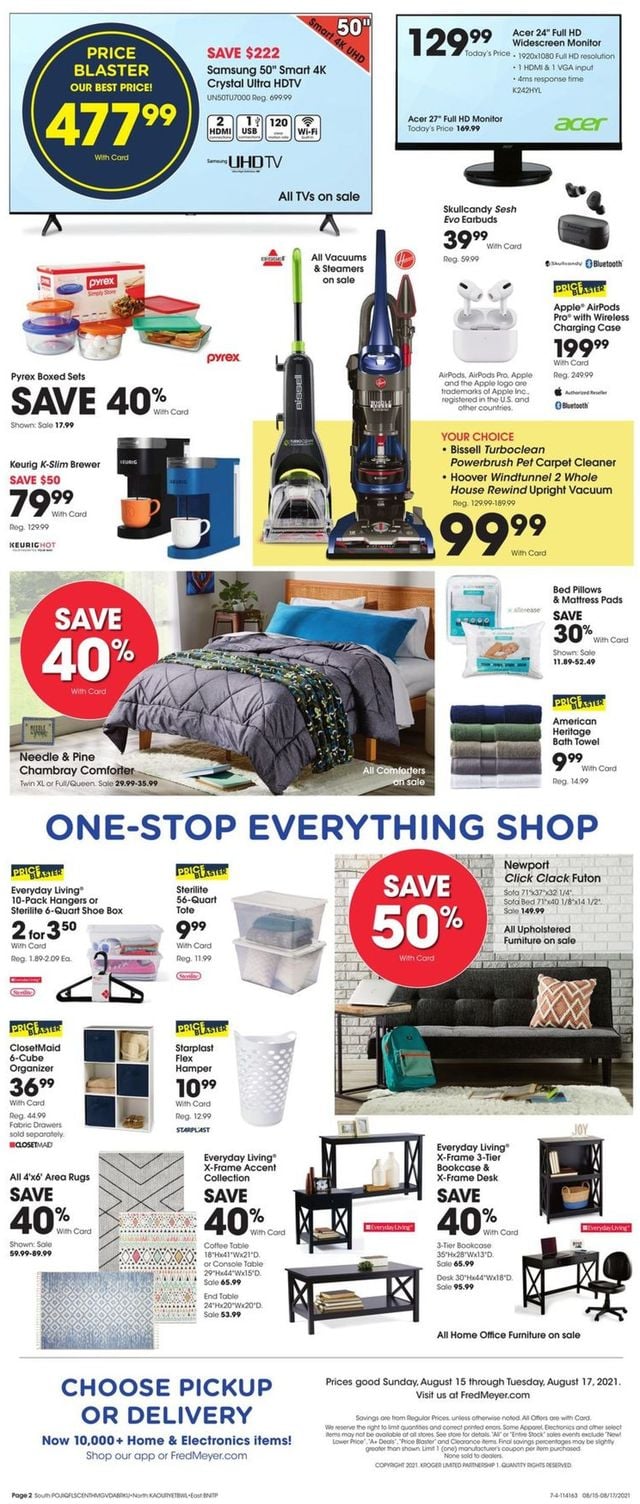 Fred Meyer Ad from 08/15/2021