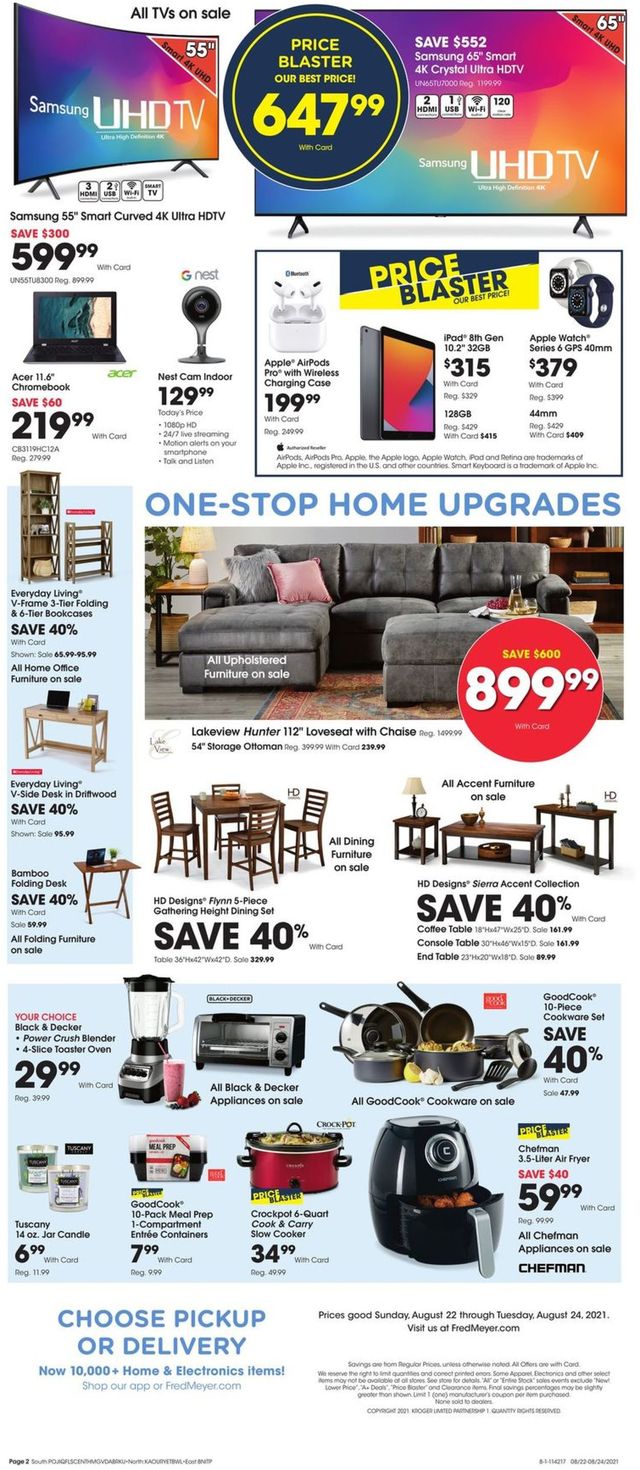 Fred Meyer Ad from 08/22/2021