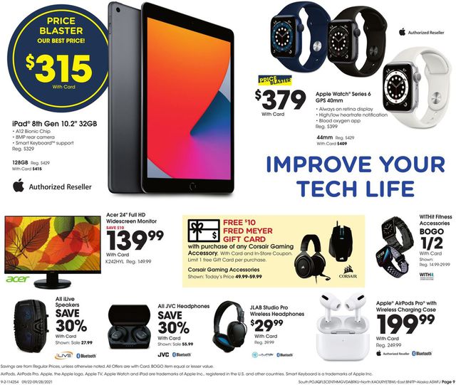 Fred Meyer Ad from 09/22/2021