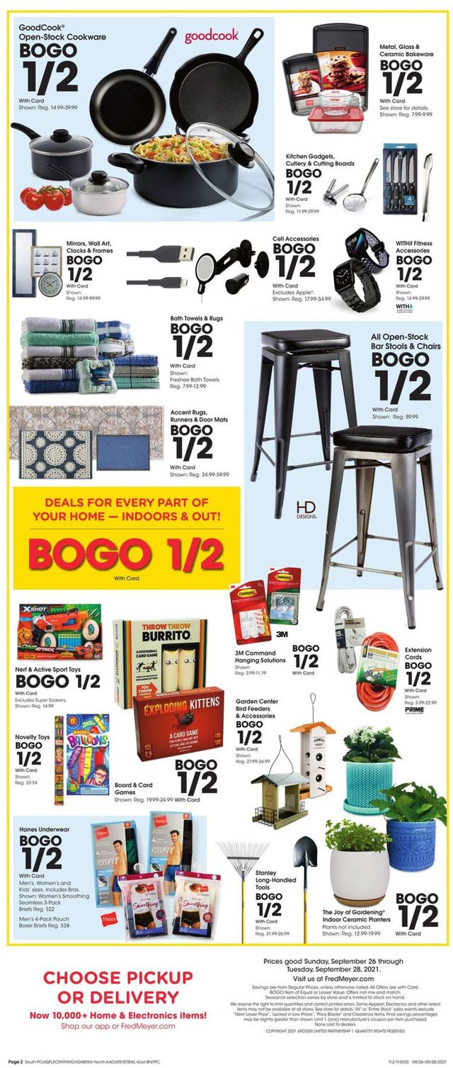 Fred Meyer Ad from 09/26/2021