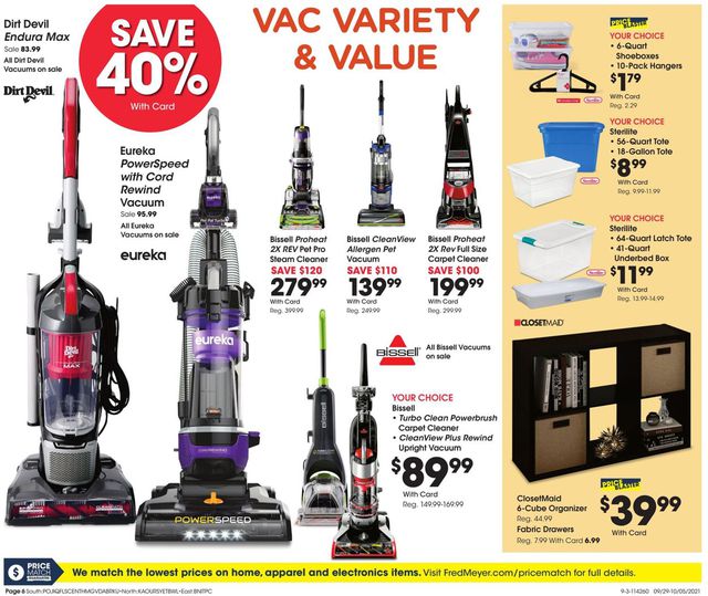Fred Meyer Ad from 09/29/2021