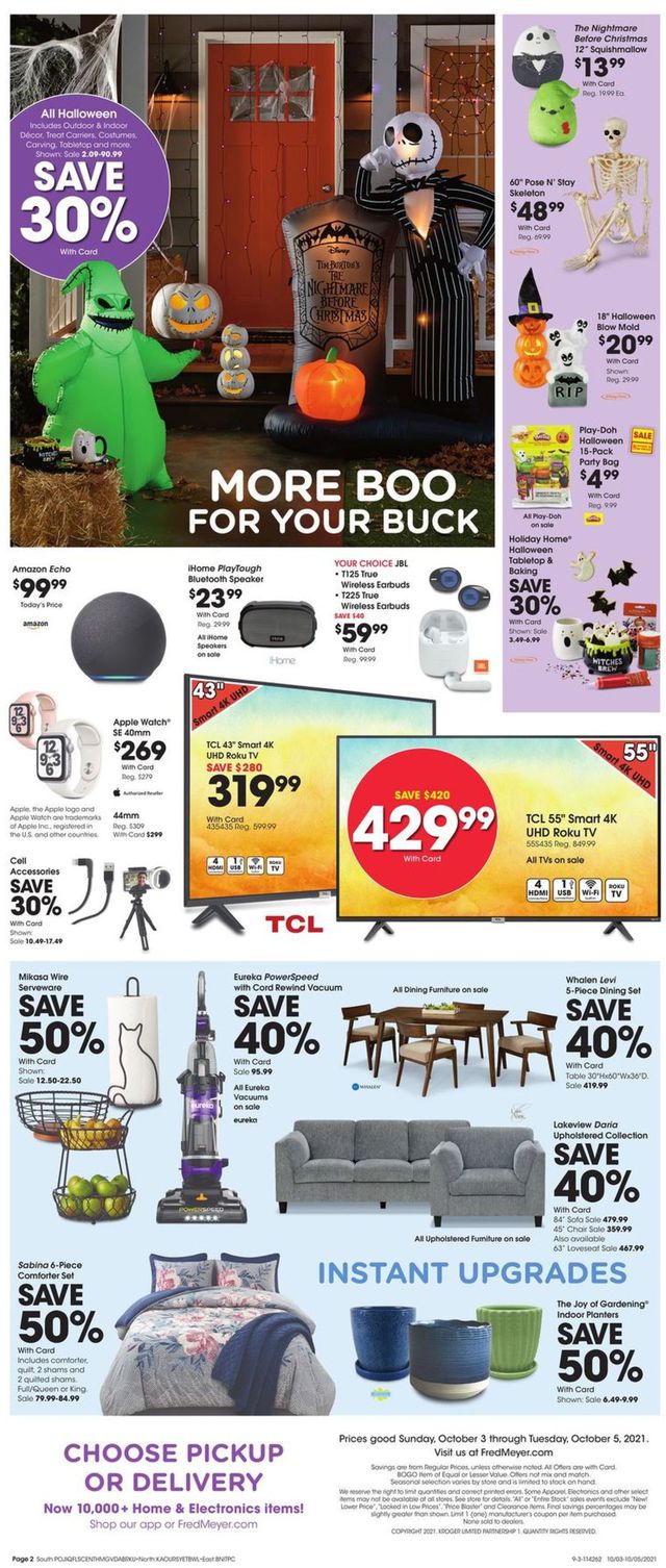 Fred Meyer Ad from 10/03/2021