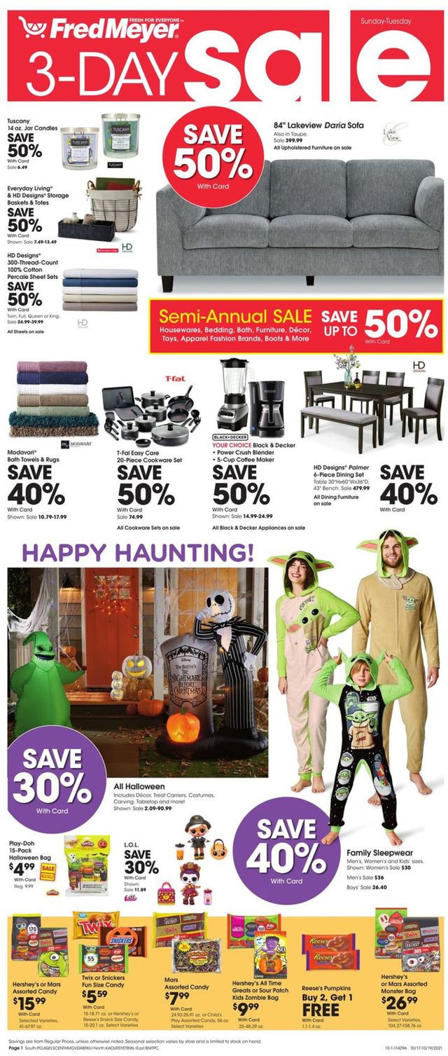 Fred Meyer Ad from 10/17/2021