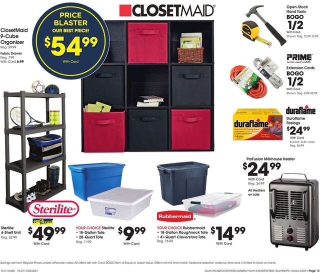 Fred Meyer Ad from 10/27/2021