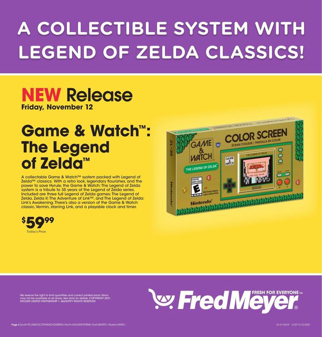 Fred Meyer Ad from 11/07/2021