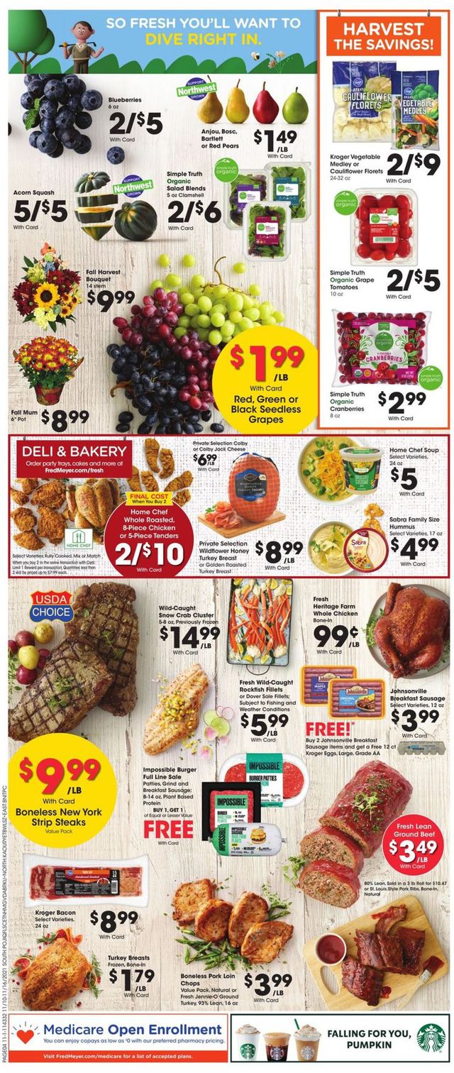Fred Meyer Ad from 11/10/2021