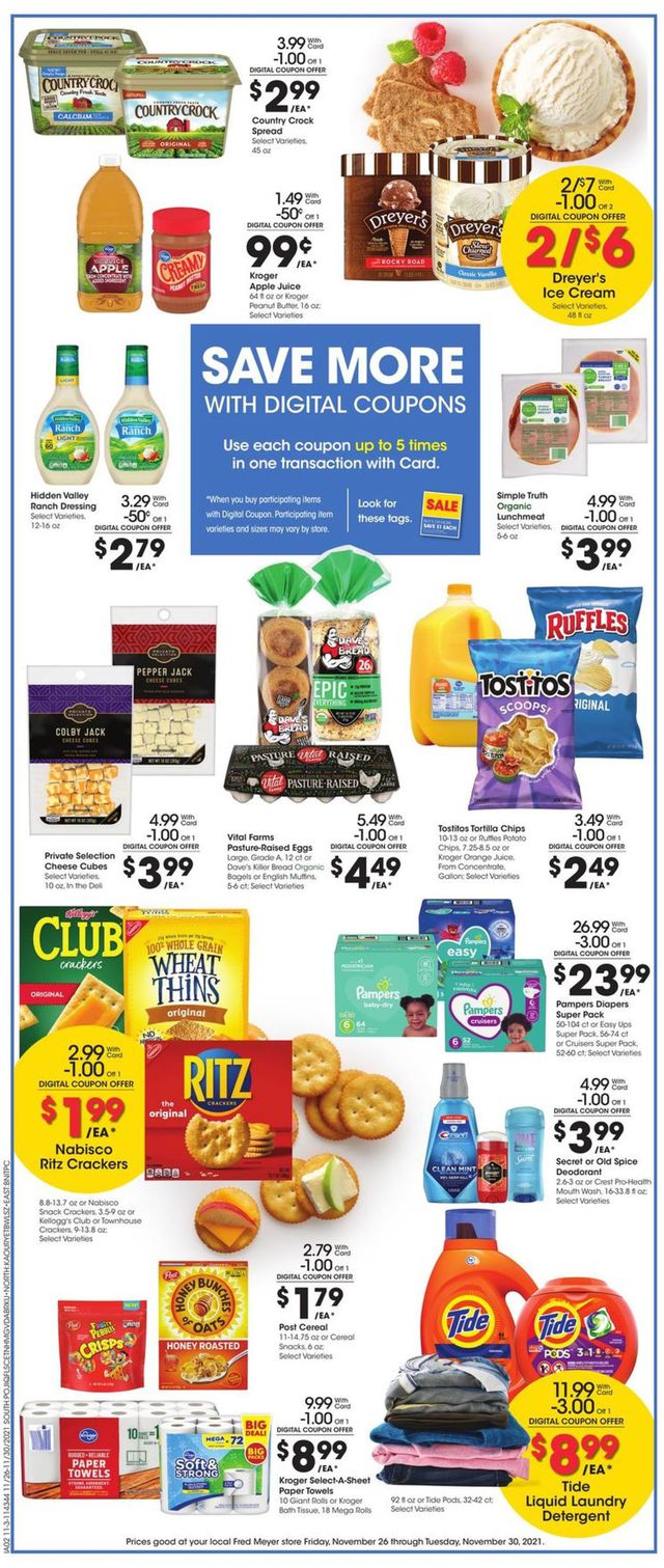 Fred Meyer Ad from 11/26/2021