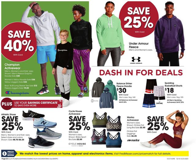 Fred Meyer Ad from 12/15/2021