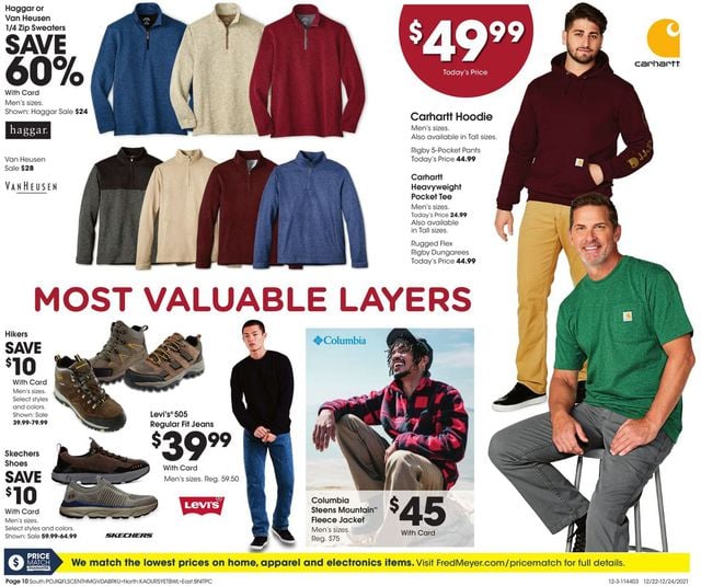 Fred Meyer Ad from 12/22/2021