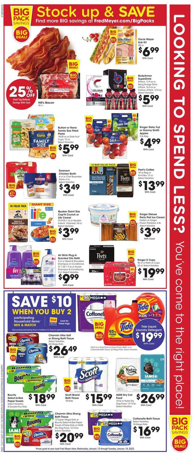 Fred Meyer Ad from 01/12/2022