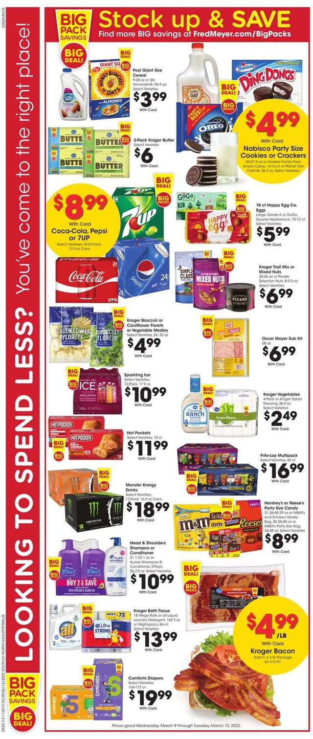 Fred Meyer Ad from 03/09/2022