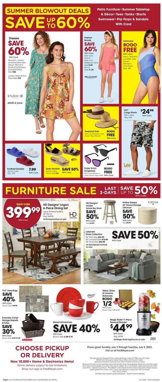 Fred Meyer Ad from 07/03/2022