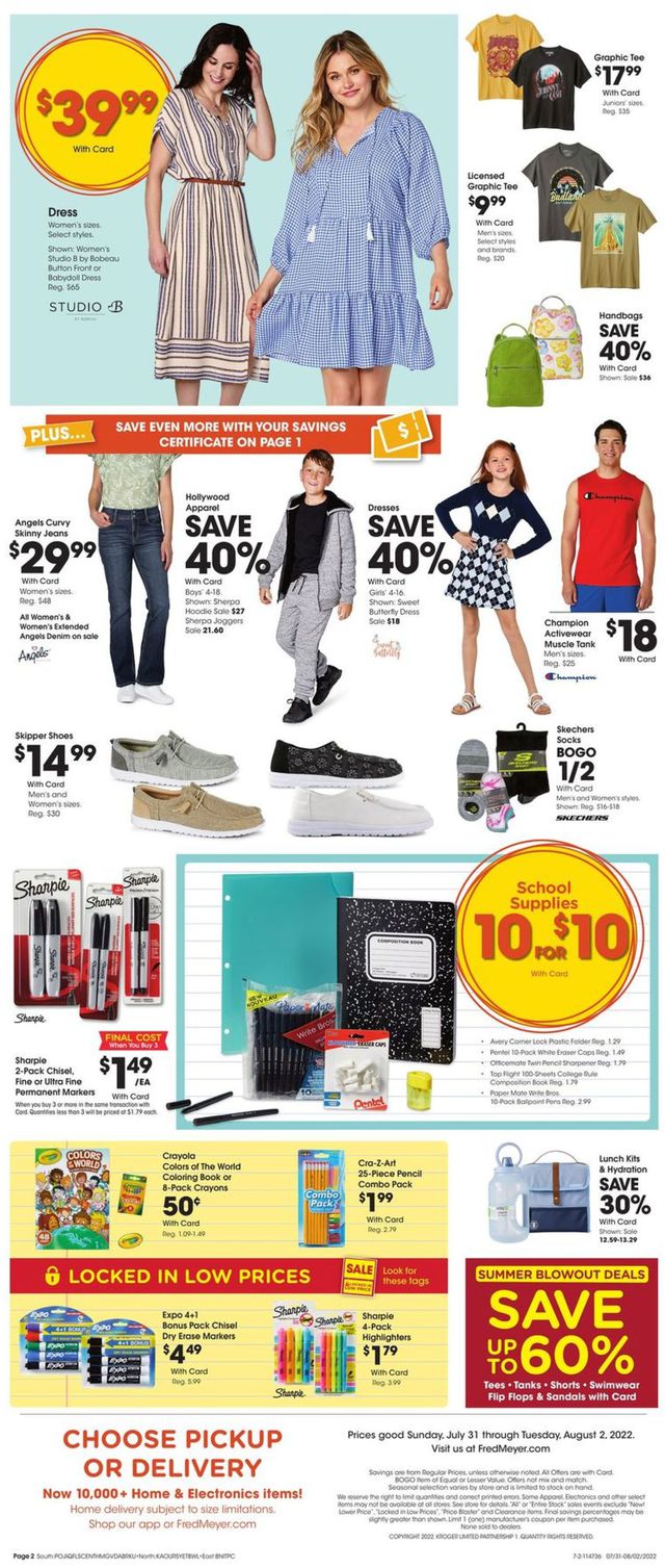 Fred Meyer Ad from 07/31/2022