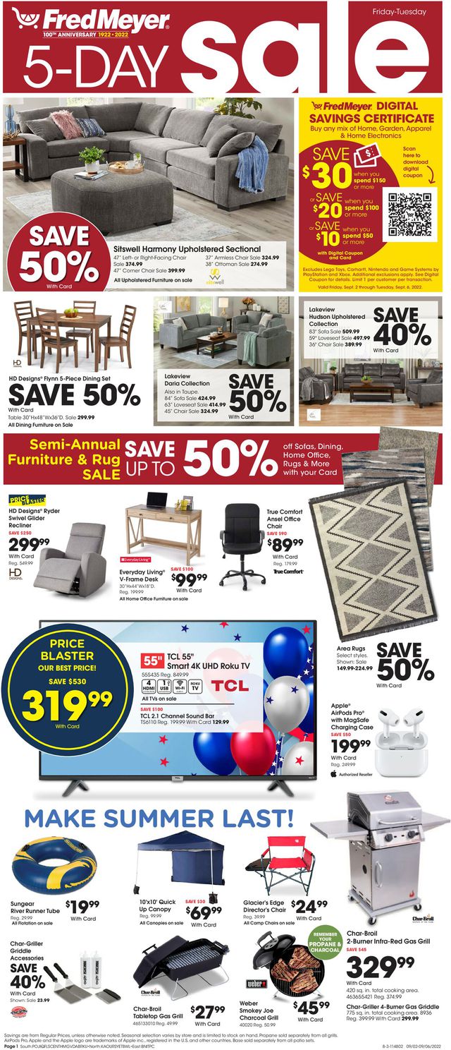 Fred Meyer Ad from 09/02/2022