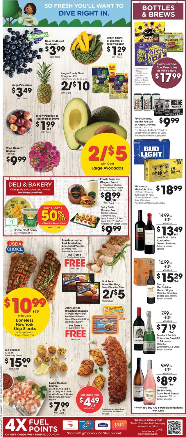 Fred Meyer Ad from 09/07/2022