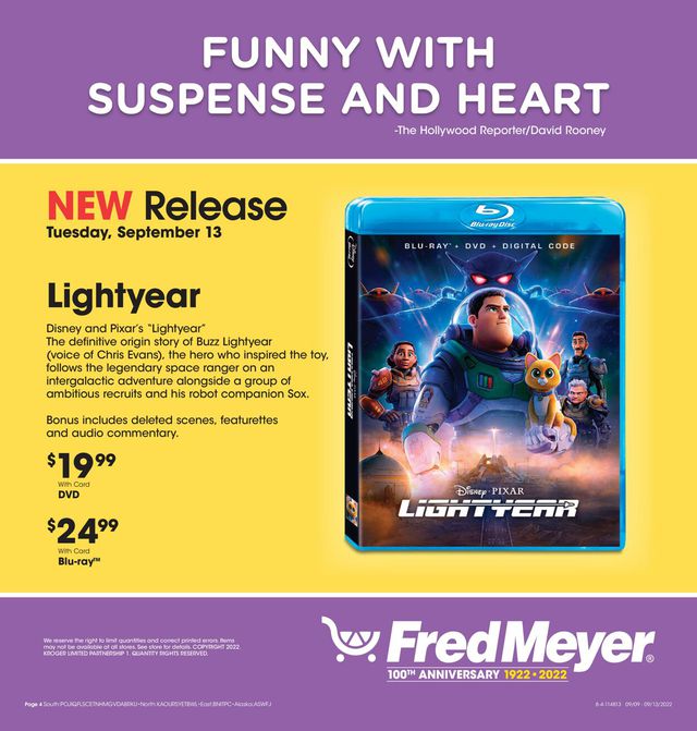 Fred Meyer Ad from 09/09/2022