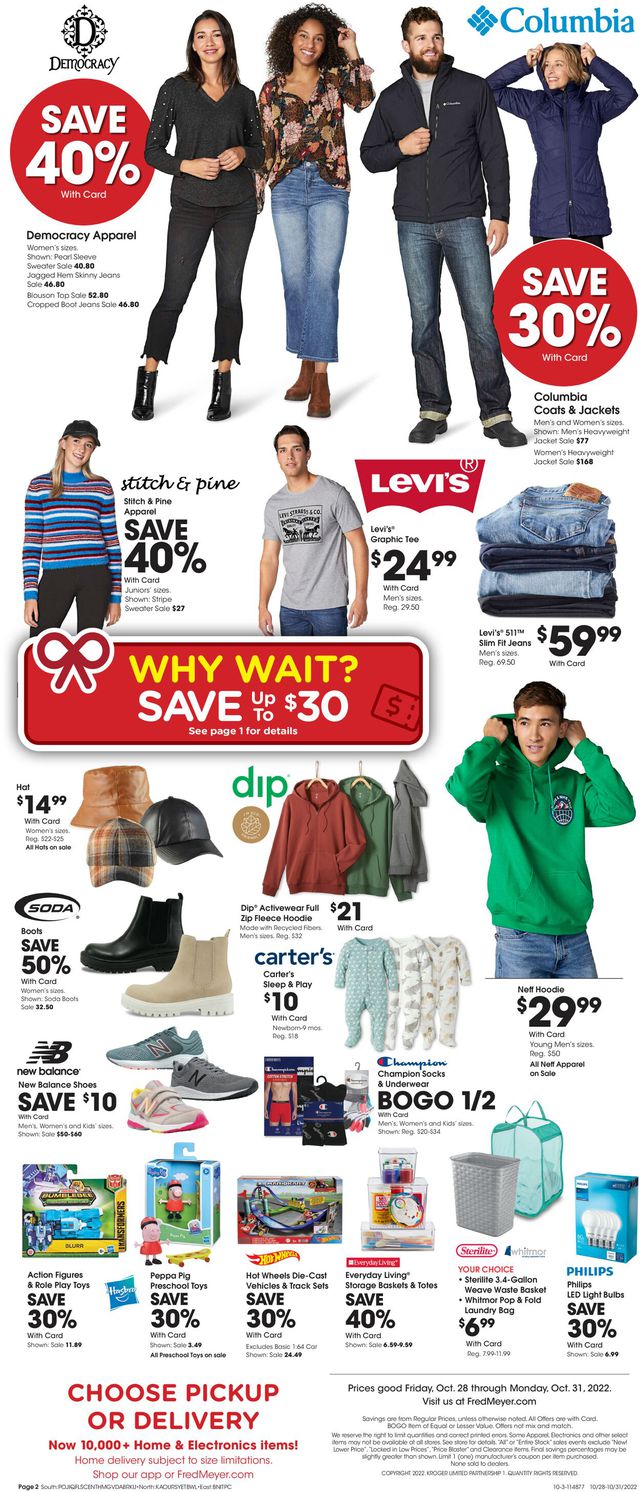Fred Meyer Ad from 10/28/2022