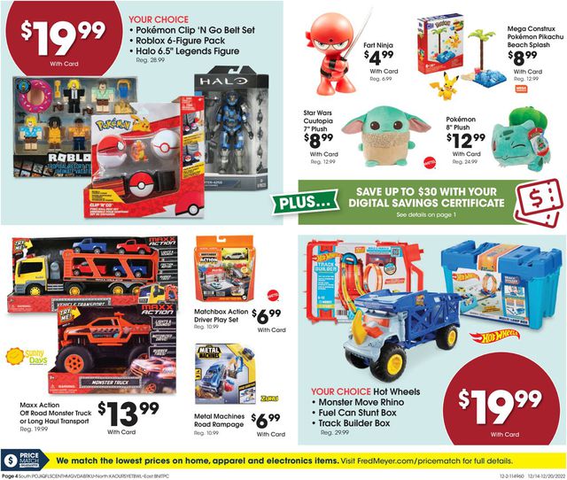 Fred Meyer Ad from 12/14/2022