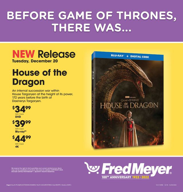 Fred Meyer Ad from 12/20/2022