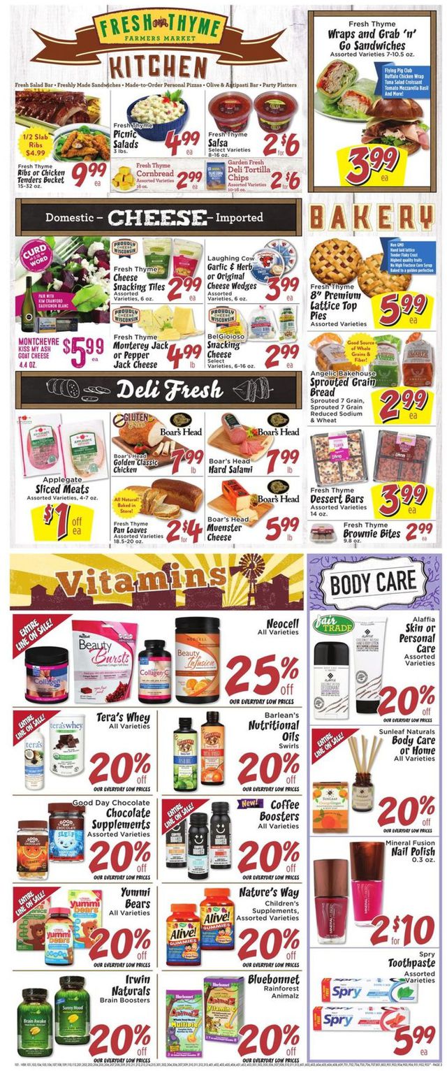 Fresh Thyme Ad from 07/31/2019