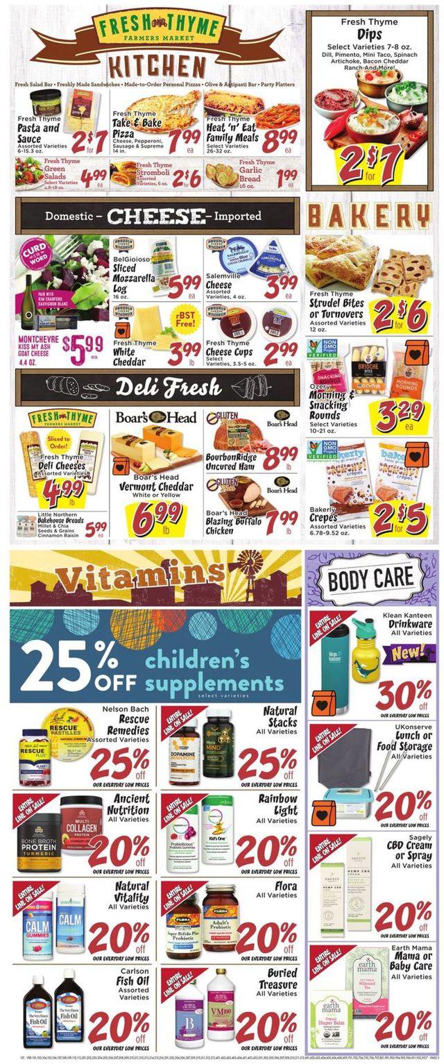 Fresh Thyme Ad from 08/07/2019