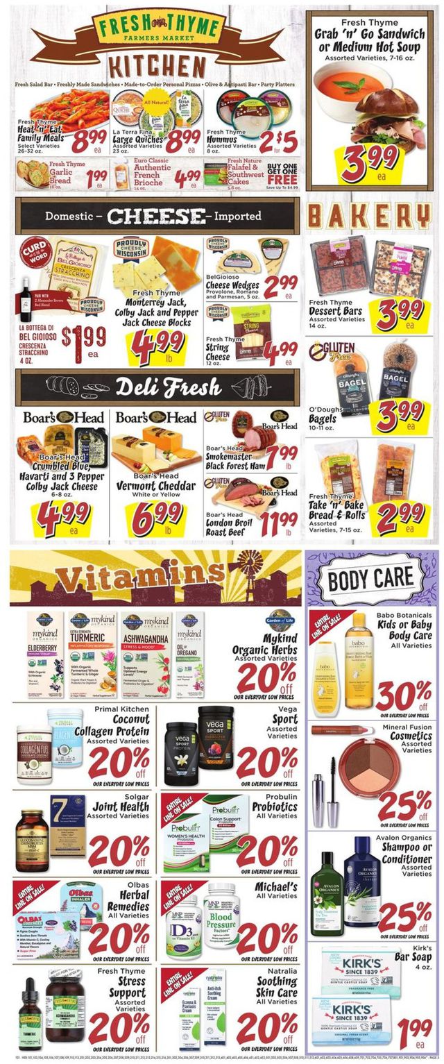 Fresh Thyme Ad from 09/18/2019