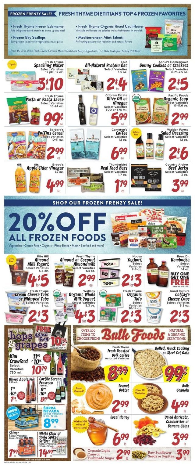 Fresh Thyme Ad from 09/25/2019