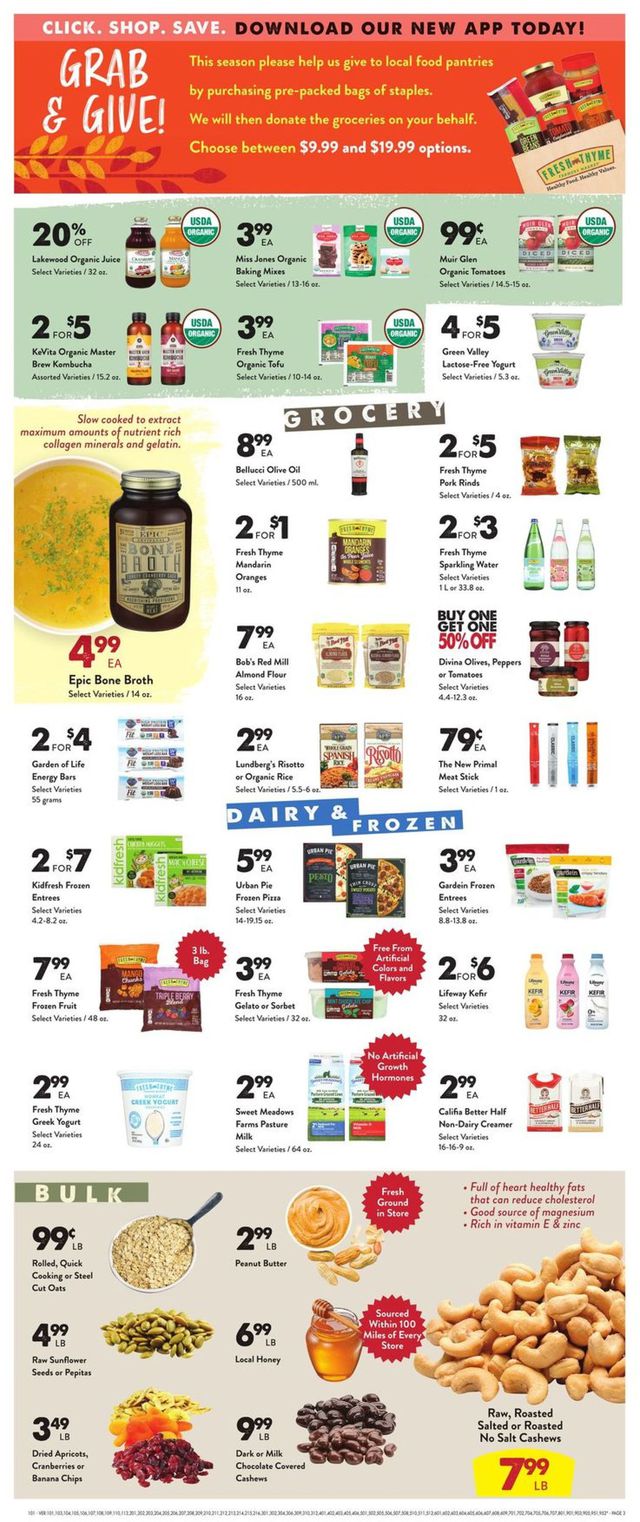 Fresh Thyme Ad from 11/06/2019