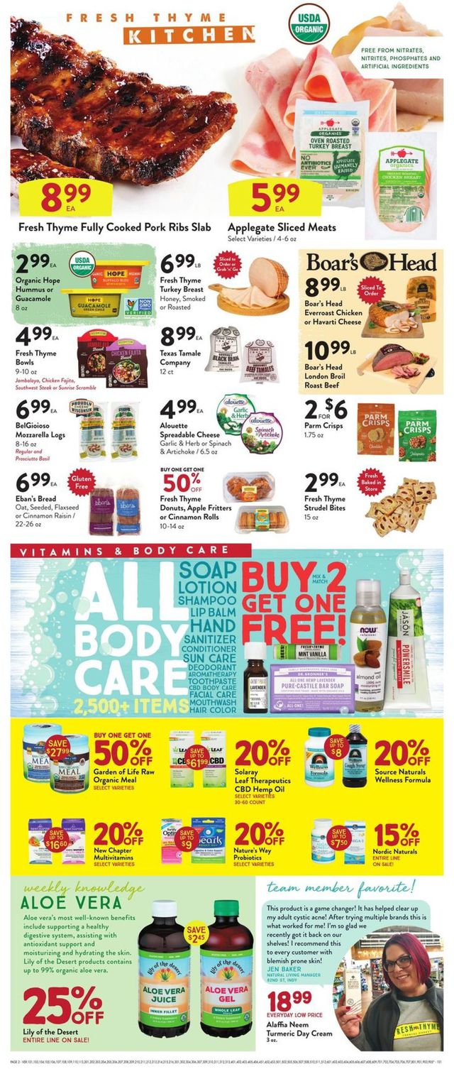 Fresh Thyme Ad from 03/18/2020