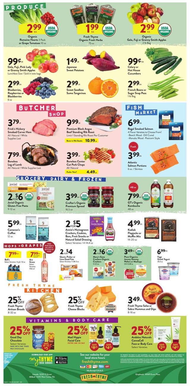 Fresh Thyme Ad from 04/08/2020