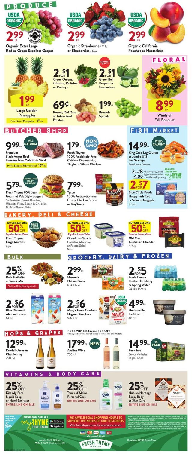 Fresh Thyme Ad from 09/02/2020