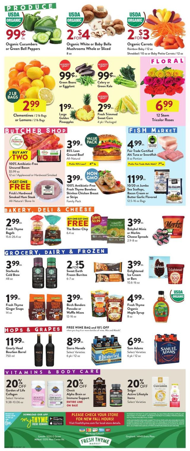 Fresh Thyme Ad from 09/09/2020