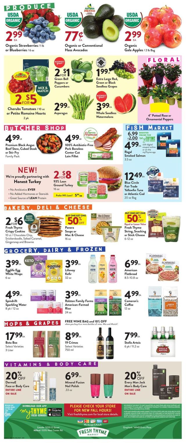 Fresh Thyme Ad from 09/16/2020