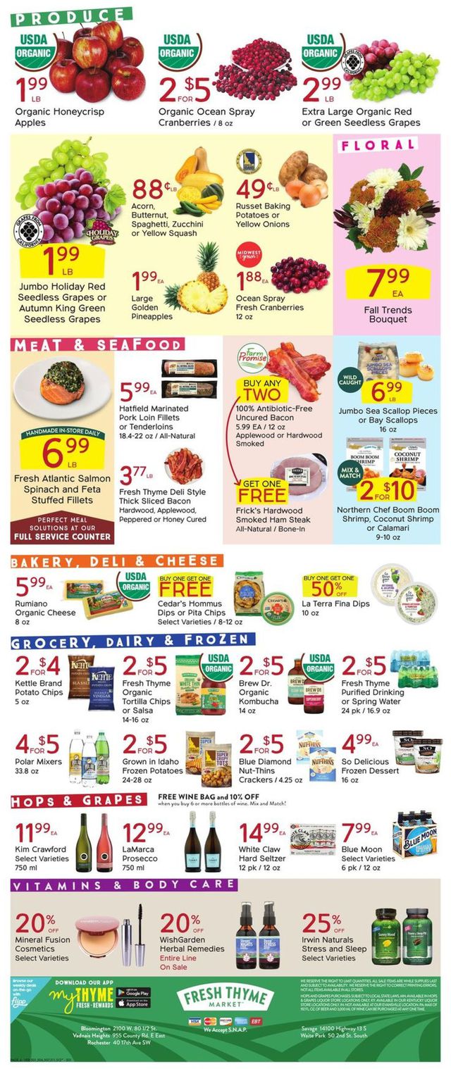 Fresh Thyme Ad from 11/11/2020
