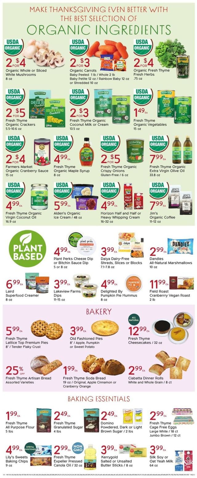Fresh Thyme Ad from 11/18/2020