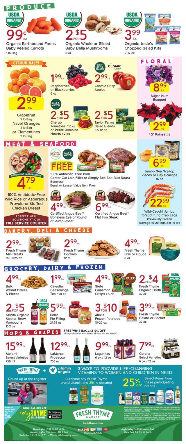 Fresh Thyme Ad from 12/02/2020