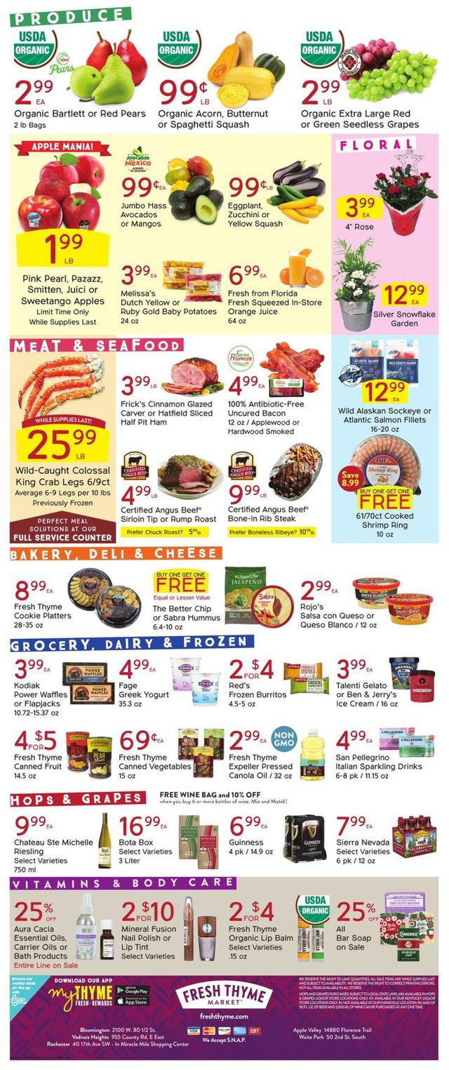 Fresh Thyme Ad from 12/09/2020