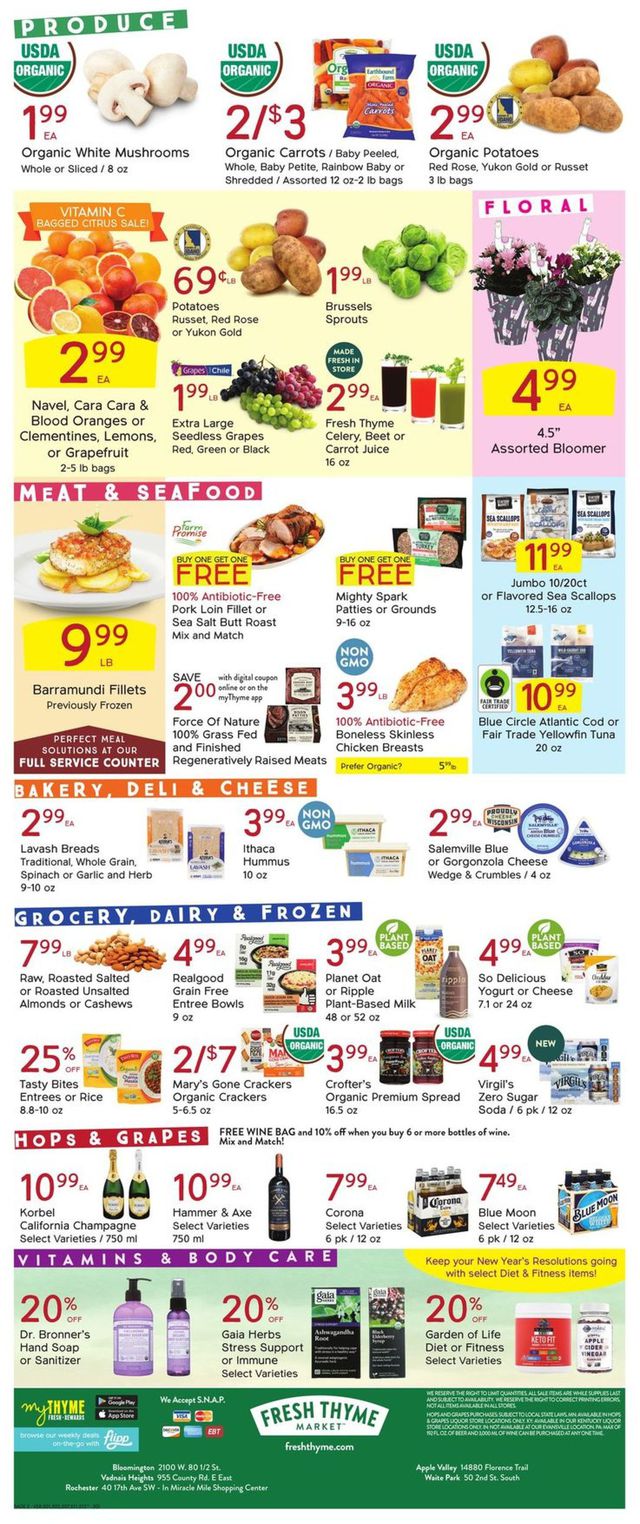 Fresh Thyme Ad from 02/17/2021