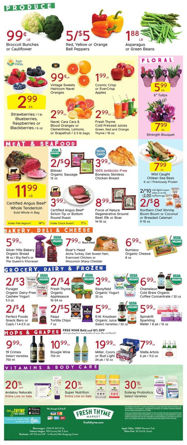 Fresh Thyme Ad from 03/03/2021