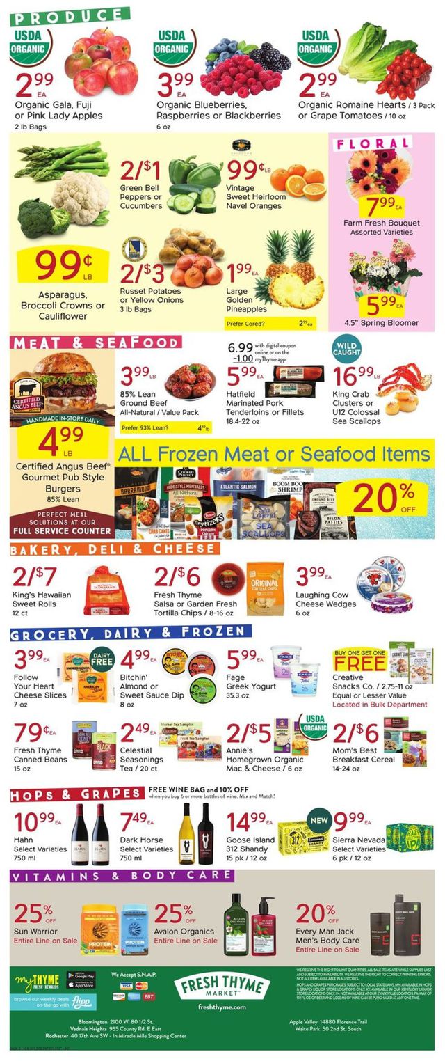 Fresh Thyme Ad from 03/17/2021