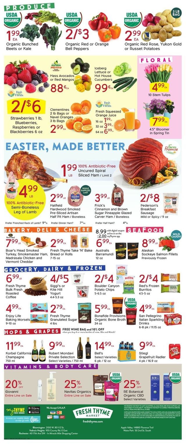 Fresh Thyme Ad from 03/24/2021
