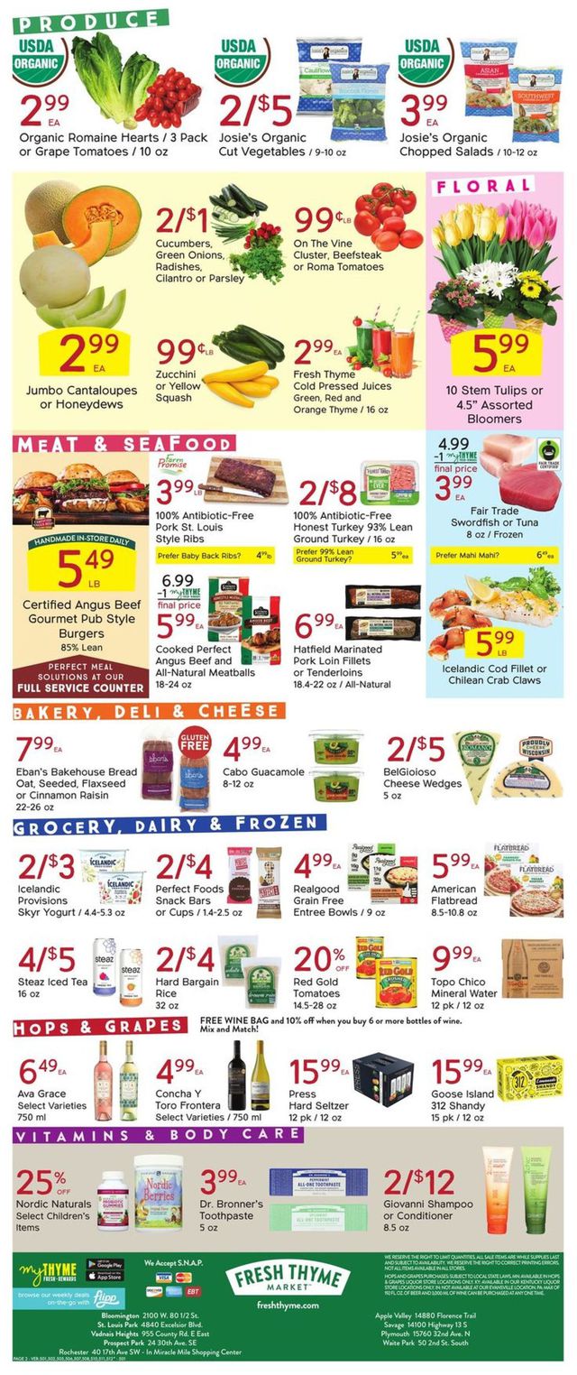 Fresh Thyme Ad from 04/28/2021