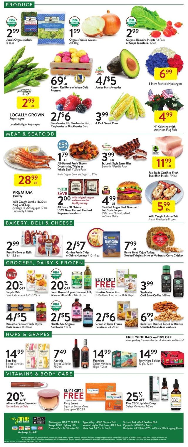 Fresh Thyme Ad from 05/26/2021
