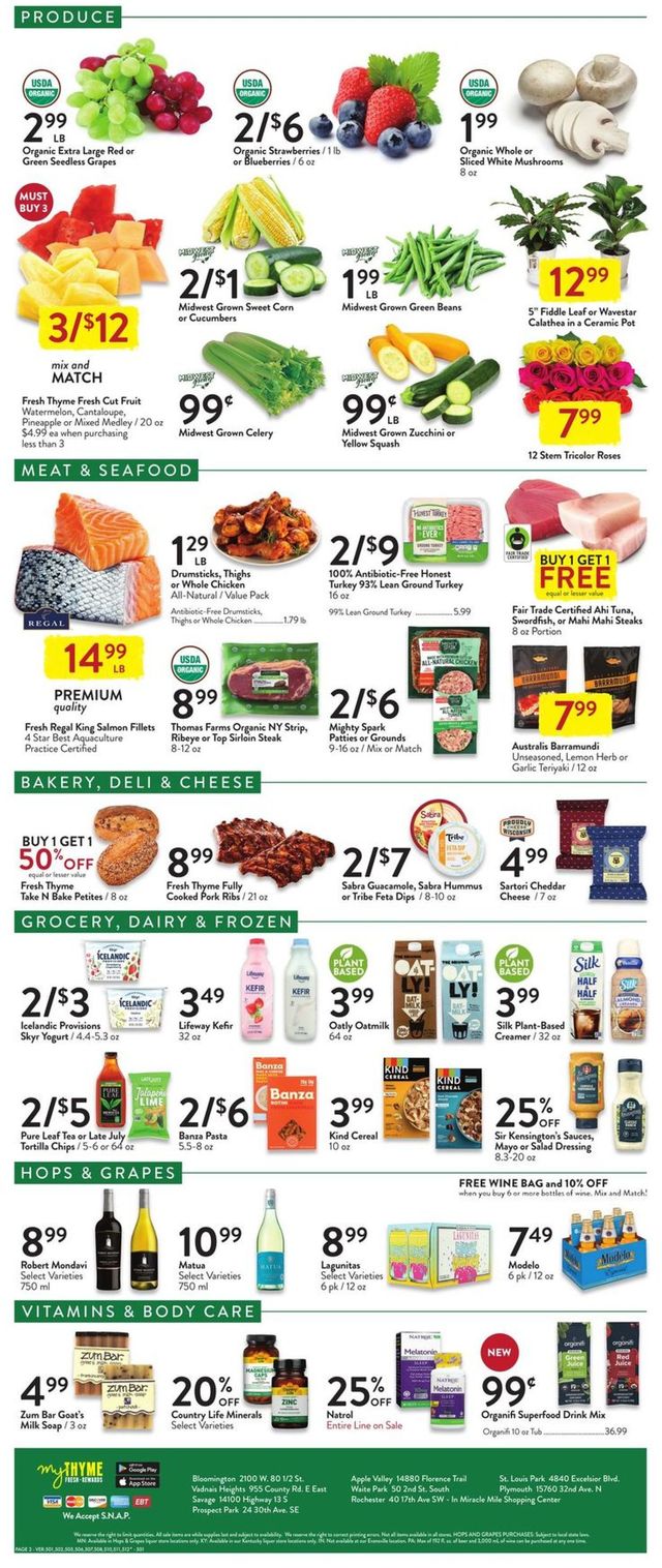 Fresh Thyme Ad from 07/14/2021