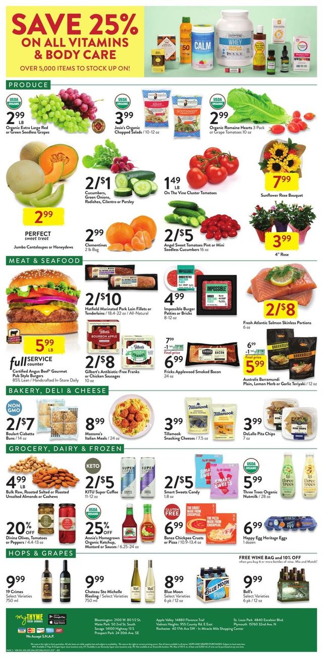 Fresh Thyme Ad from 07/28/2021