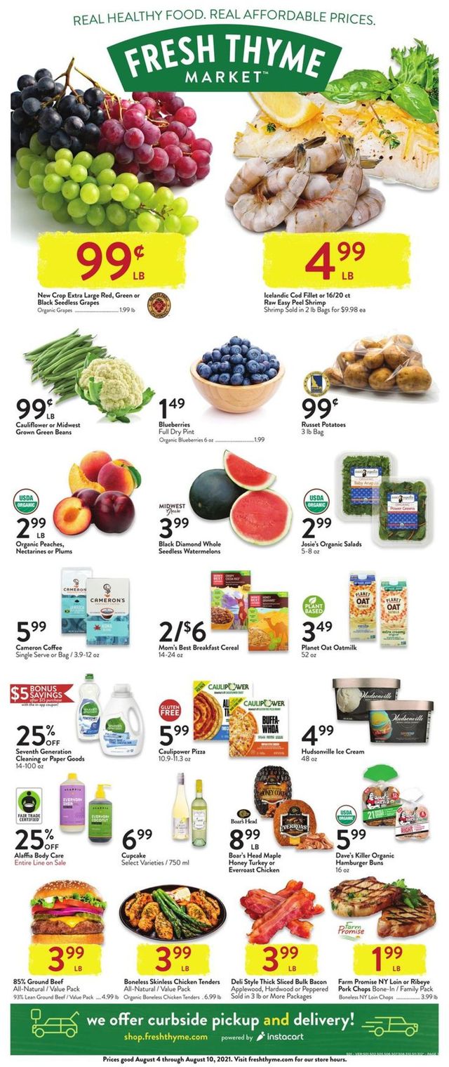 Fresh Thyme Ad from 08/04/2021