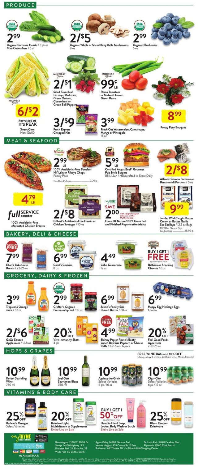Fresh Thyme Ad from 08/18/2021