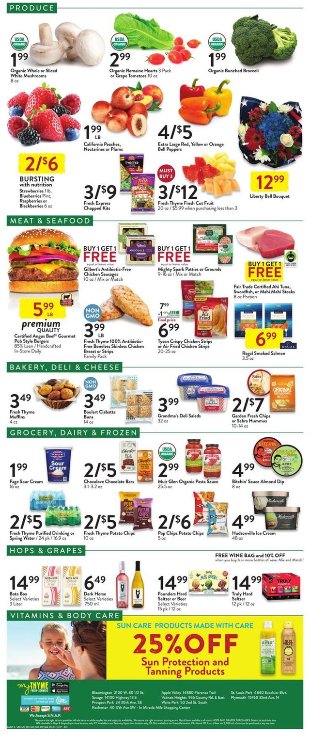 Fresh Thyme Ad from 09/01/2021